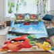 thumbnail image 2 of Pájaros Enojados Conjunto de sábanas temático, trío de piezas, cómodo y amigable con la piel, diseño único, regalo de decoración para el hogar para familiares, amigos y fans, 90 cm * 190 cm, 2 of 6