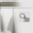 thumbnail image 4 of Cast Iron - 316 Less Steel Chainmail Scrubber , 8x6 Inch, 4 of 5