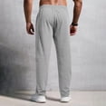 thumbnail image 5 of Men's Lightweight Sweatpants Cotton Yoga Pants Baggy Sweat Drawstring Elastic Waist Pants Open Bottom Lounge Jogger Sweatpants with Pockets Light Gray M, 5 of 6