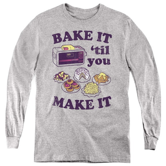Easy Bake Oven Bake It Til You Make It Youth Long Sleeve T-Shirt Athletic Heather