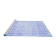 thumbnail image 2 of Ahgly Company Machine Washable Indoor Square Abstract Blue Contemporary Area Rugs, 4' Square, 2 of 4