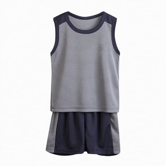 UAYOTSE Boy's Clothing Sets Quick Dry Short Sleeve Tee and Track Shorts Set 2 Piece Athletic Outfits,Sizes 13-14 Years