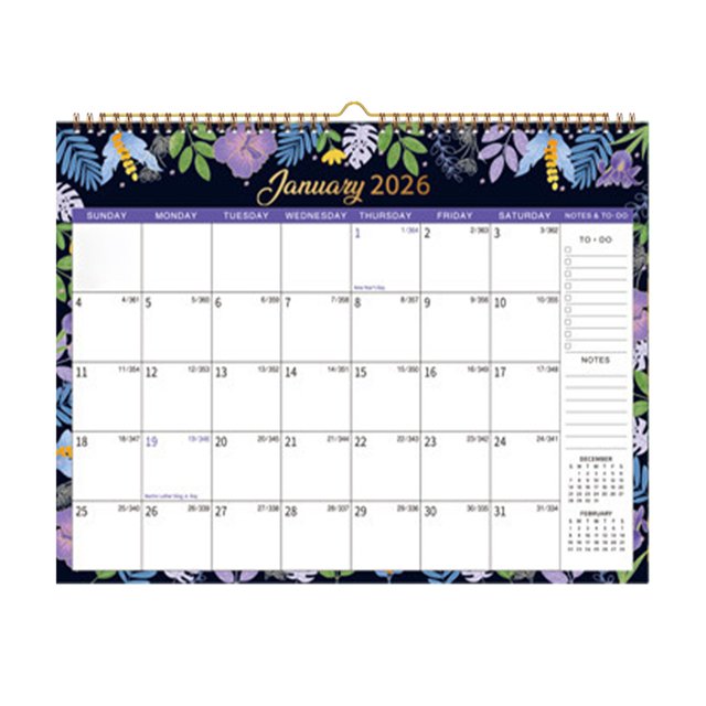 Aurlik 2026 Calendar, 2026 Wall Calendar, 2026 Edition Wall Calendar – Punch Card Schedule with Creative Design and Customization Options
