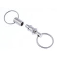 thumbnail image 2 of Tooltreaux Brass Body Nickel Plated Pull Apart Key Ring Travel Accessory, 2 of 4