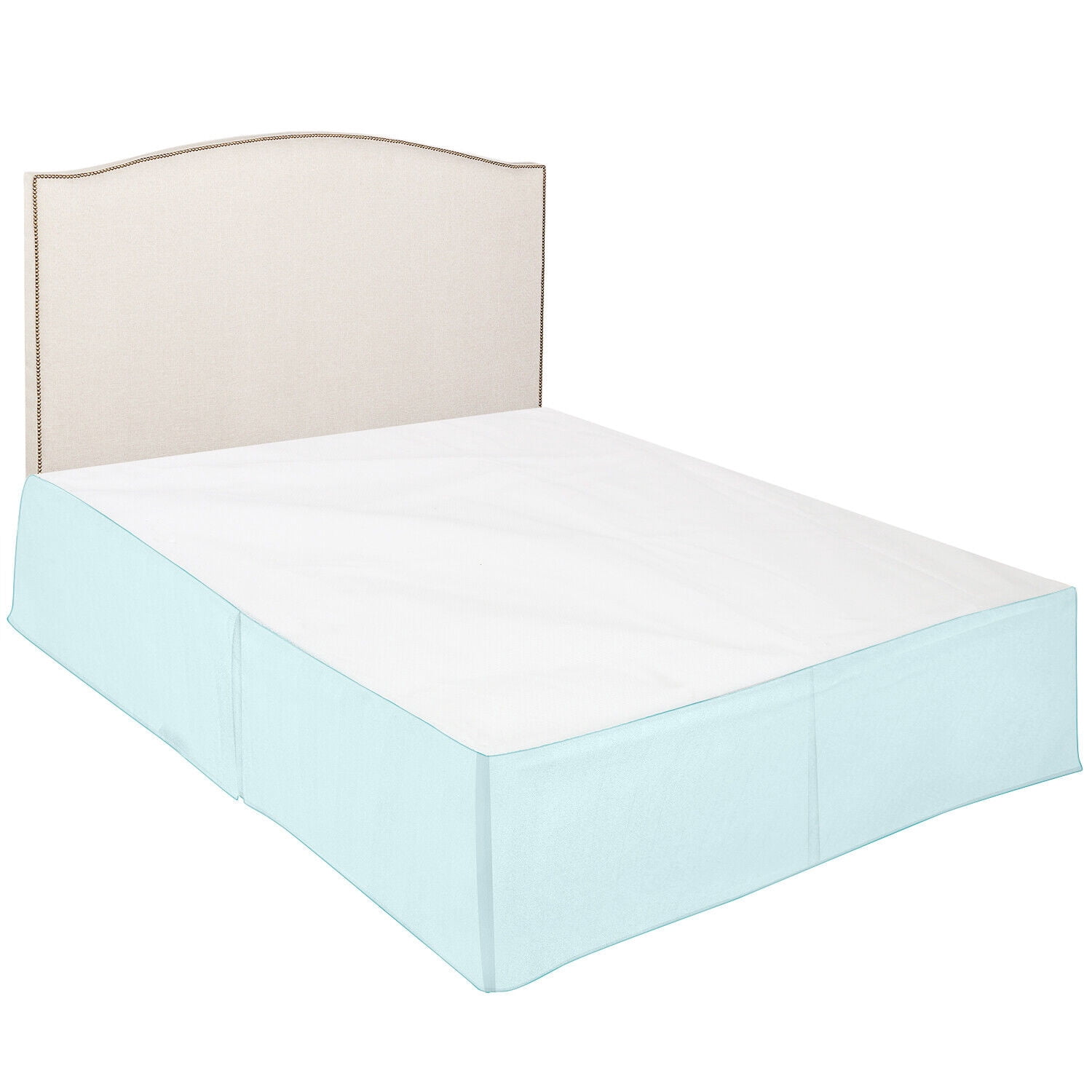 Luxury Bed Skirt  Solid Microfiber Pleated 14" Drop Premium Dust Ruffle