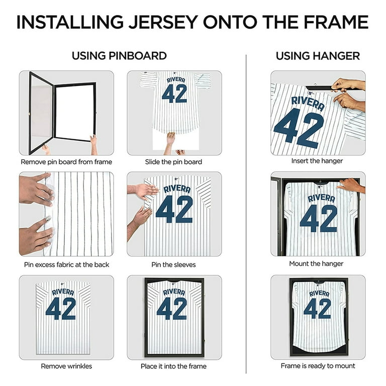 Veryke Lockable Jersey Display Frame Shadow Box Case for Baseball