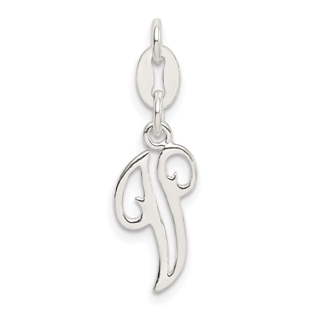 Collier Pendentif Monogramme Initiale Lettre V en Argent Sterling 925
