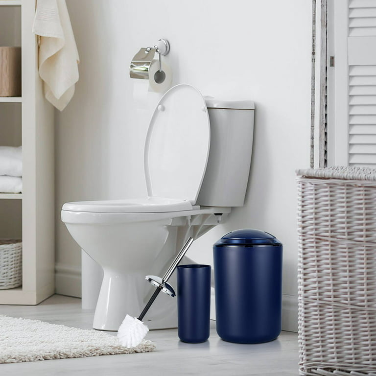 Bathroom Accessory Sets Toilet Brush With Holder Cotton Swab - Temu