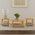 thumbnail image 2 of Camillo Ensemble de 3 Pcs Table Basse Ronde et Bout de Canapé Érable, 2 of 12