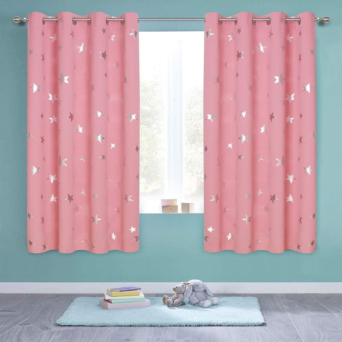 Pink Star Print Kids Room Curtains 2 Panels Thermal Insulated Blackout Curtains Thick Window Drapes For Nursery And Game Room 38 X 45 Inches Walmart Canada Pink Star Print Kids Room Curtains 2 Panels Thermal Insulated Blackout Curtains Thick Window Drapes For Nursery And Game Room 38 X 45 Inches Walmart Canada