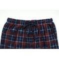 thumbnail image 4 of Comfy Lifestyle Men’s Fleece Plaid Pajama Pants, Soft and Cozy, Lightweight Drawstring Lounge Bottoms with Pockets, Blue Red Plaid PL13, Large, 4 of 6