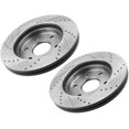 thumbnail image 5 of Afa Motors Rear Brake Pads and Rotors E-Coated Slotted and Drilled Design fits for Buick Enclave,Chevrolet Traverse,GMC Acadia,Saturn Outlook Including Brake Kit and Ceramic Pads, Cleaner and Fluid, 5 of 7