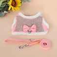 thumbnail image 3 of Didog Bling Diamante Rhinestones Puppy Harness for Small Dogs Warm Suede Fleece Lined Vest for Pet Cat with Cute Bowtie, 3 of 14