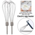 thumbnail image 3 of 1 Pair Stainless Steel Frother Mixer Whisk Electric Beater Rotary Easy Clean, 3 of 4