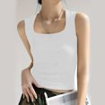 thumbnail image 4 of Jerdar Women's Sleeveless Scoop Neck Ribbed Tank Tops Lightweight Fitted Cami Tee Shirts L, 4 of 7