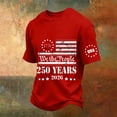 thumbnail image 2 of Fabrcox 250th Anniversary USA Shirts 1776-2026 Flag Print Patriotic T Shirts for Men Freedom Celebration Short Sleeve 4th of July T Shirts for Men Red M, 2 of 6