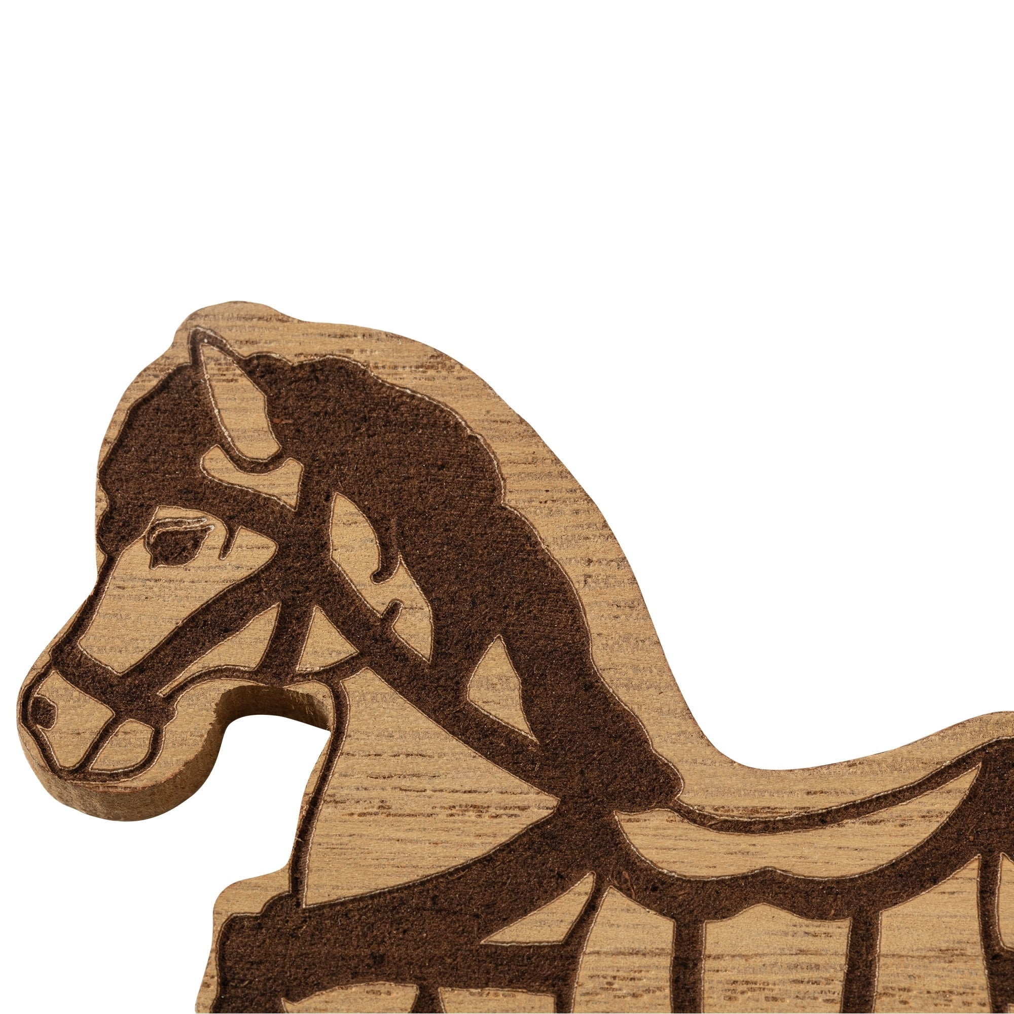 Brown Wood Rocking Horse Cut Out Christmas Ornament, by Holiday Time