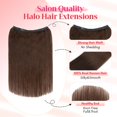 thumbnail image 2 of Extensiones de cabello Halo Rich Choices, 100% cabello humano real, 30 cm, 2 of 7