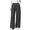 Gray, variant on Sundazz Women's Stretchy Wide Leg Jeans Elastic Waist Knit Denim Pants with Seamed Front