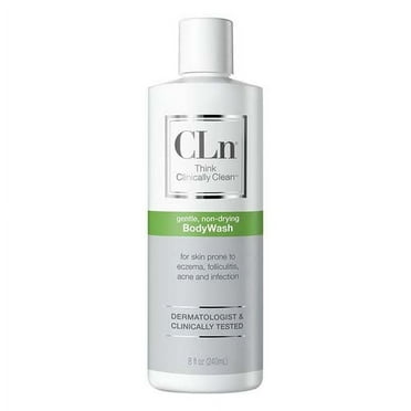 CLn BodyWash Non Drying Body Wash, For Compromised Skin Prone to Eczema, Dermatitis, Rash & Hidradenitis Suppurativa, Fragrance-Free & Paraben-Free, 8 fl. oz