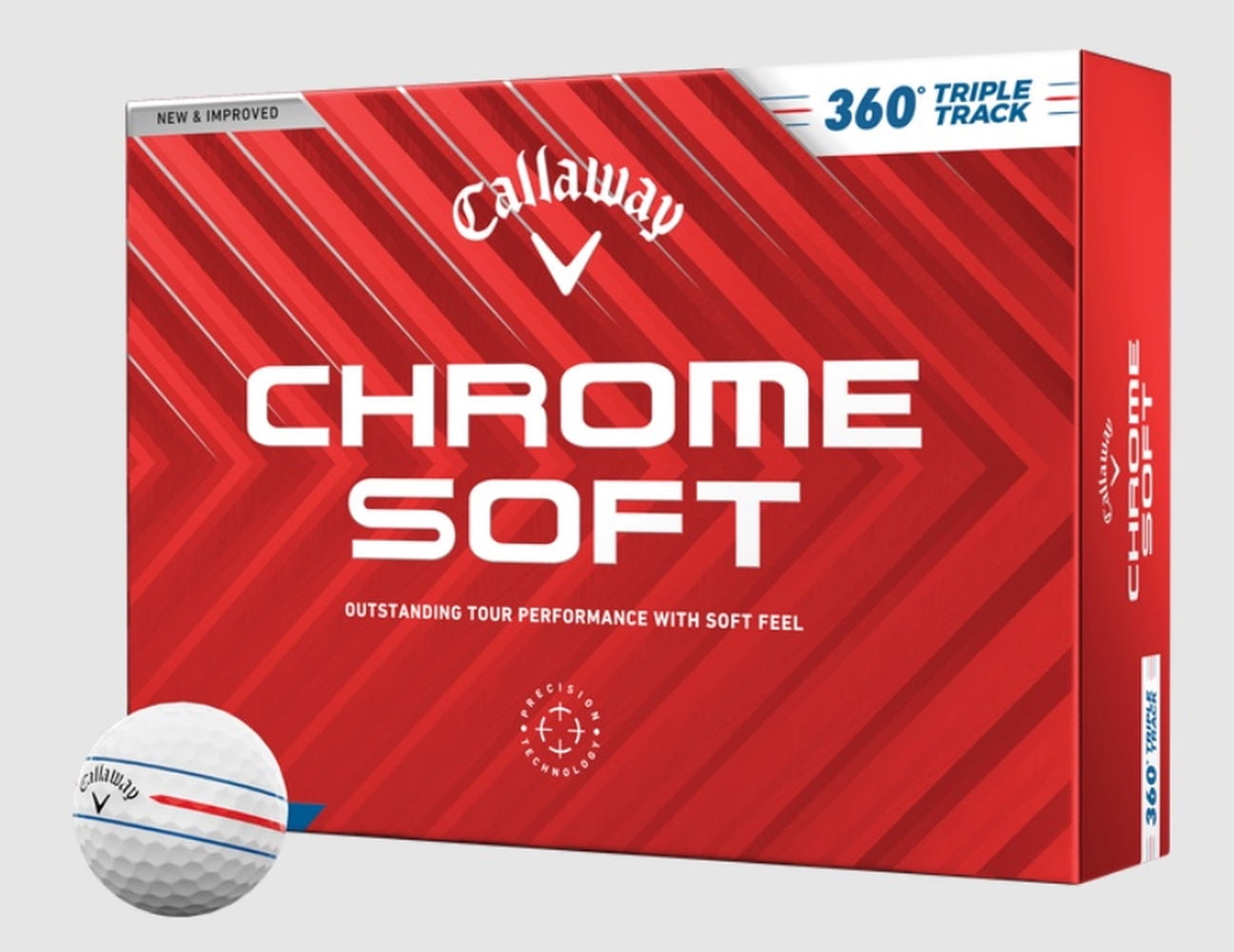 Callaway Golf 2023 ERC Soft 360 Fade Golf Balls 12-pack, White