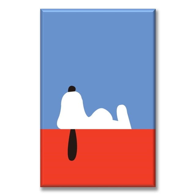 Cuadro Canva Listo Para Colgar Tipo Galería Snoopy 50X75 cm