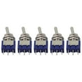 thumbnail image 4 of Momentary Toggle Switch Toggle Switch 3 Way AC125V 6A Double Pole Double Throw MST-103 Marine Rocker ON/OFF/ON, 4 of 9
