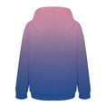 thumbnail image 5 of WZXFASHION Chandail à Capuche Oversize pour Femmes Manches Longues Décontractées Poches Mode Chandail Dégradé Imprimé jusqu'à 50 % de Réduction, 5 of 5