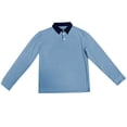 thumbnail image 4 of Mens Polo Shirts Corduroy Button Down Pocket Long Sleeve Casual With Contrast Design Business Casual Men'S Clothing, 4 of 4