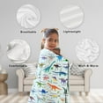 thumbnail image 4 of Types of Dinosaur Custom Name Blanket Gifts for Girls Boys Women - Super Soft Cozy Warm Throw Sheet for Couch Bed Sofa Office Decor All Season 50"x60" for Teens, 4 of 6