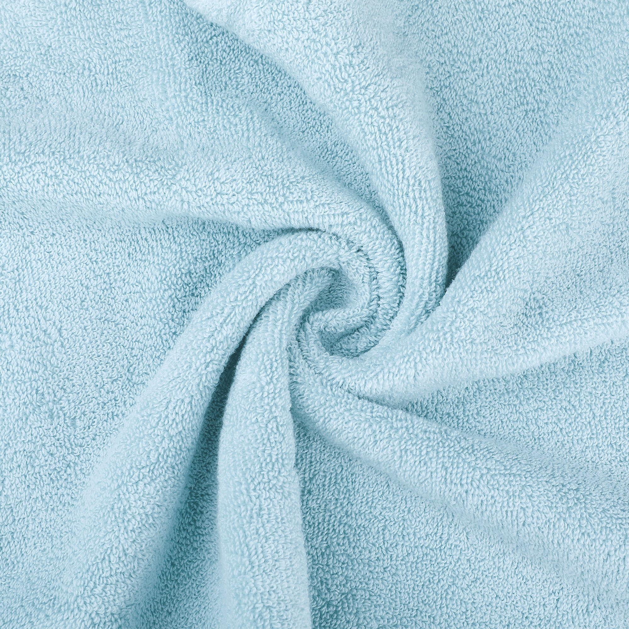 Unique Bargains 4 Pcs Cotton Soft Bathroom Hand Towel 14" x 30" Blue/Light Brown