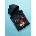 thumbnail image 3 of Argyle Bear Vibes - Classic Plaid Emoji Design Men's Hoodie, 3 of 4