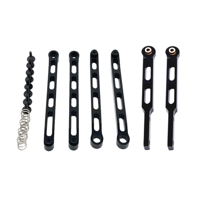 Varillas de tracción de eje para coche RC 1/12, piezas de repuesto directas, coche RC modificado de alta resistencia Negro