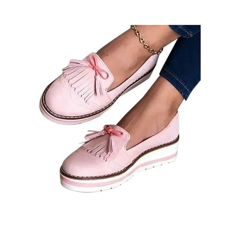 

Women s Loafers Pumps Casual Slip On Flat Trainers Sneakers Wedge Heel Shoes