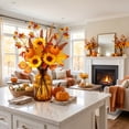 thumbnail image 6 of Halloween Artificial Branches, Fall Maple Leaf Decoration, Thanksgiving Home Decor, Autumn Harvest Accent, Pumpkin Floral Arrangement, Vase Filler Ornament, Seasonal Party Display, 6 of 7
