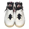 thumbnail image 2 of Ni - ke Ni - ke Mens Air Jordan 305381-104 White Basketball Shoes Sneakers Size 13, 2 of 5