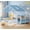 Blue, variant on Toogaho Full Size Montessori Bed,House-Shape Design,Metal Floor Bed Frame with Bookshelves & Drawers & Guardrails,Black