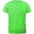 thumbnail image 2 of D20 Gamer Critical Hit and Fumble Green Pattern All Over Mens T Shirt Multi SM, 2 of 2