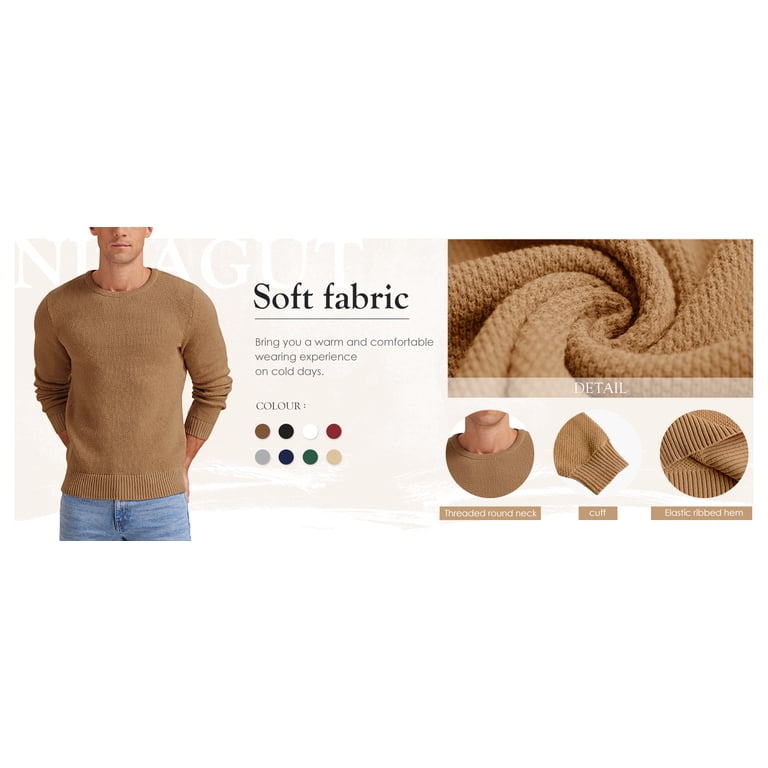 Iceglad Men's Classic Crewneck Pullover Sweater photo 7