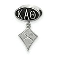 thumbnail image 1 of Fancy Bead White Sterling Silver Greek Kappa Alpha Theta 41 mm 8, 1 of 2