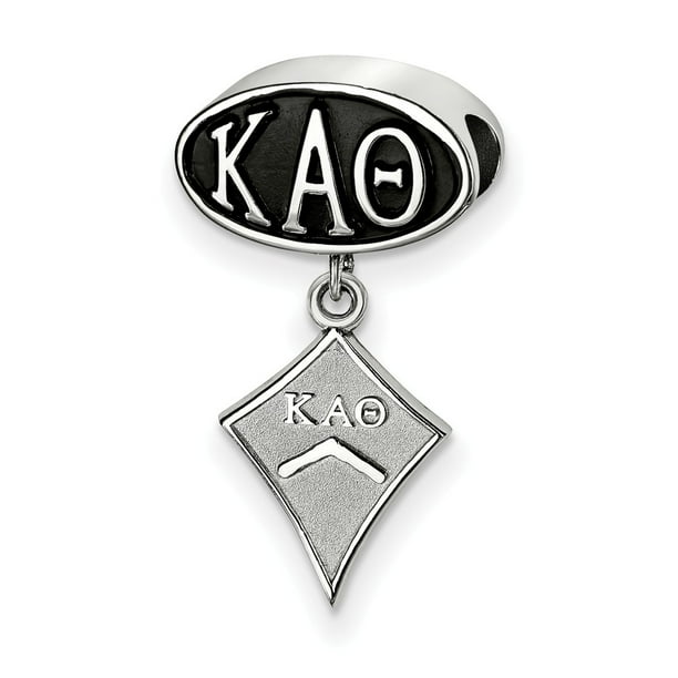AA Jewels Solid 925 Sterling Silver Official Kappa Alpha Theta Oval