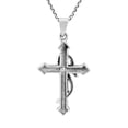 thumbnail image 6 of Faithful Rope Wrap Holy Cross Sterling Silver Necklace, 6 of 6