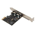 thumbnail image 2 of USB3.0 Expansion Card, 2 USB3.0 Ports PCIE Expansion Card Closed High Power Inductor  For Win8 For Win10 For XP ANGGREK USB3.0 Expansion Card, 2 of 8