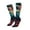 2 Black-2, variant on Picia Women Crew Soft Moisture-wicking Socks Colorful Flower Goat Pattern Design Cotton Socks, One Size fit All