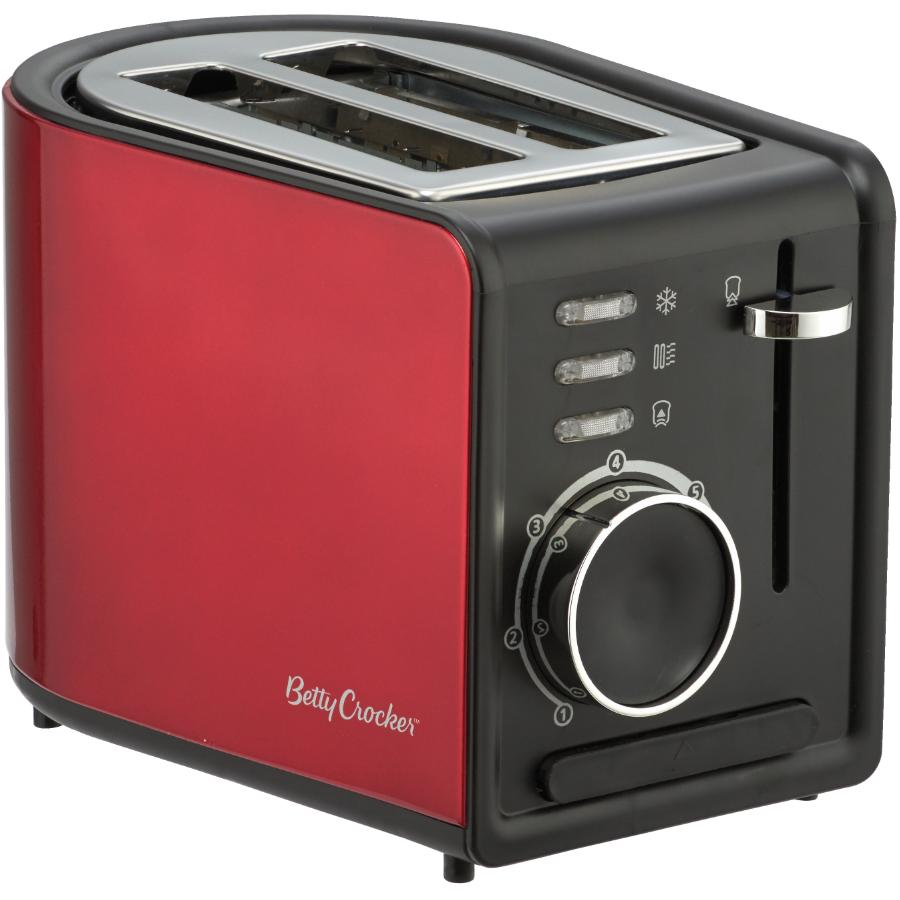 2 Slice Metallic Red Toaster, with Extra Wide Slots Walmart Canada