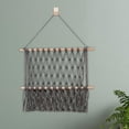 thumbnail image 3 of HILABEE Hamac Boho pour Jouets Filet de Rangement pour Toutous Gris 50cmx40cm, 3 of 9