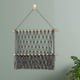 thumbnail image 3 of Organizador de pared de macramé bohemio, letras, soporte de pared para libros, decoración rústica, borla de pared 50cmx40cm, 3 of 9