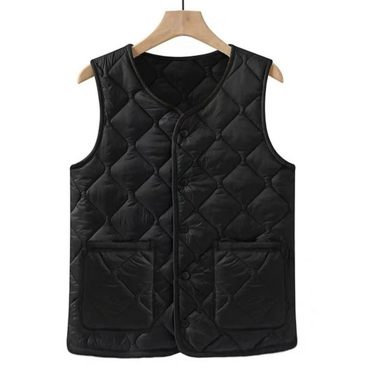 シーイー　FLEECE LINING VEST BLACK 33,000ft Men's Lightweight Softshell Vest Outerwear Zip Up