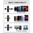 NEWWARE 2 Pack Wireless Lavalier Microphones for Android/iPhone