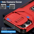 thumbnail image 5 of Funda para GANGXUN iPhone 12 Pro Max - Soporte metálico, Función magnética, Rojo, 5 of 5